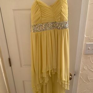 Strapless high low dress